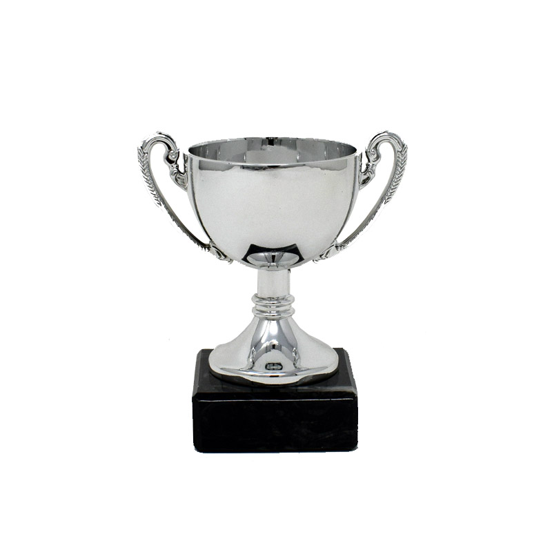 Silver Cup Trophy With Black Base 10cm