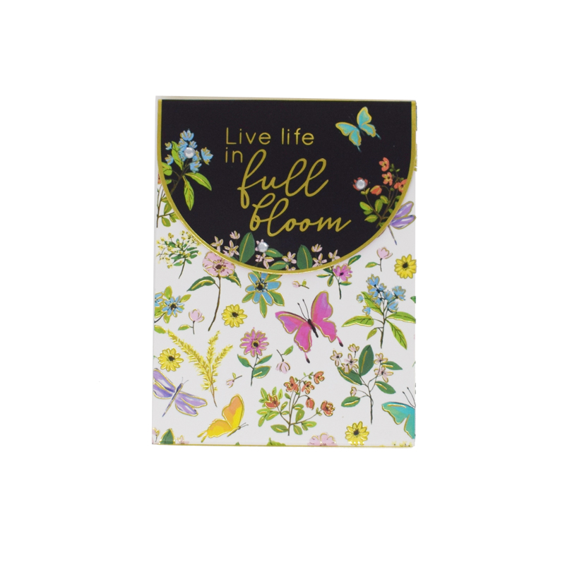Floral Notepad Live Life In Full Bloom