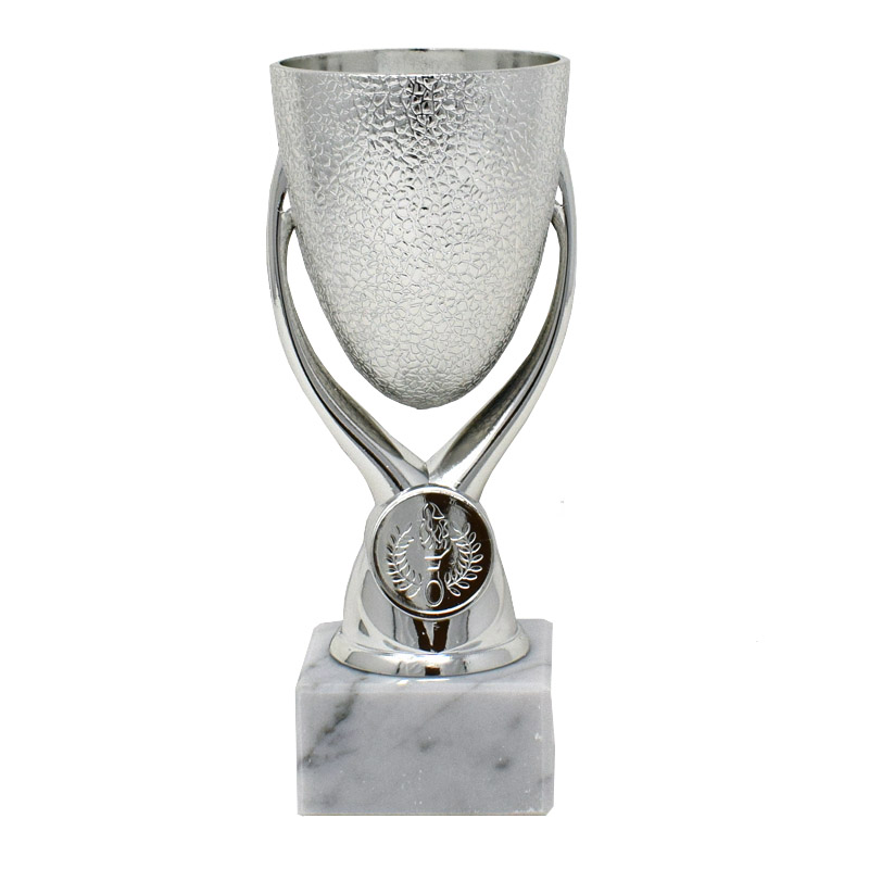Silver Textured Cup 16cm