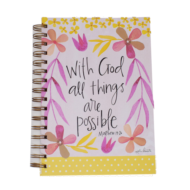 Spiral Journal With God All Things Are Possible